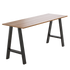 2x Rustic Dining Table Legs Steel Industrial Vintage 71cm - Black