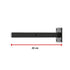 20cm Floating Shelf Brackets Industrial Metal Shelving Supports 4-Pack - Black