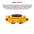 Heavy Duty Machine Dolly Skate Machinery Roller Mover Cargo Trolley 6T