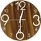 Glow In Dark Wall Clock Luminous Quartz Quiet Wooden Home Decor 30cm