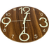 Glow In Dark Wall Clock Luminous Quartz Quiet Wooden Home Decor 30cm