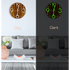 Glow In Dark Wall Clock Luminous Quartz Quiet Wooden Home Decor 30cm