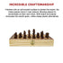 Chess Board Games Folding Large Chess Wooden Chessboard Set Wood Toy Gift