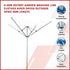 4 Arm Rotary Garden Washing Line Clothes Airer Dryer Outdoor Spike 40m Length