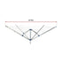 4 Arm Rotary Garden Washing Line Clothes Airer Dryer Outdoor Spike 40m Length
