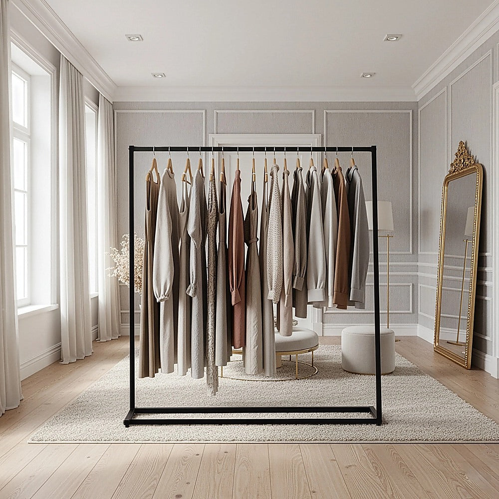 Commercial Clothing Garment Rack Retail Shop Black