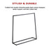 Commercial Clothing Garment Rack Retail Shop Black