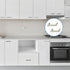 Brushed Nickel Stainless Steel Kitchen Cabinet Square Drawer Pull Door Handles 15-Pack