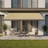 5.5m x 3.0m Retractable Folding Arm Awning Heavy Duty Full Cassette Motorised