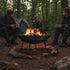Iron Fire Bowl Traditional Log Fire Pit Outdoor Heating Camp Site Barbecue