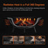 Iron Fire Bowl Traditional Log Fire Pit Outdoor Heating Camp Site Barbecue
