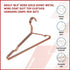Adult 16.5" Rose Gold Shiny Metal Wire Coat Suit Top Clothes Hangers (30pc per set)