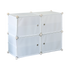 White Cube DIY Shoe Cabinet Rack Storage Portable Stackable Organiser Stand