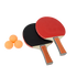 Portable Table Tennis Set with Extendable Net, 2 Paddles & 2 Ping Pong Balls