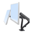 Dual Screen Gas-strut Monitor Stand Mount Desktop Bracket for LED/LC