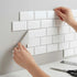 Tiles 3D Peel and Stick Wall Tile Subway White (30 x 30cm x 10 sheets)