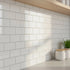 Tiles 3D Peel and Stick Wall Tile Subway White (30 x 30cm x 10 sheets)