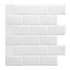 Tiles 3D Peel and Stick Wall Tile Subway White (30 x 30cm x 10 sheets)