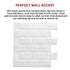 Tiles 3D Peel and Stick Wall Tile Subway White (30 x 30cm x 10 sheets)