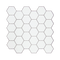 Tiles 3D Peel and Stick Wall Tile Hexagon White (30cm x 30cm x 10 sheets)