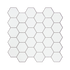 Tiles 3D Peel and Stick Wall Tile Hexagon White (30cm x 30cm x 10 sheets)