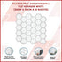 Tiles 3D Peel and Stick Wall Tile Hexagon White (30cm x 30cm x 10 sheets)