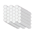 Tiles 3D Peel and Stick Wall Tile Hexagon White (30cm x 30cm x 10 sheets)