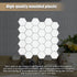 Tiles 3D Peel and Stick Wall Tile Hexagon White (30cm x 30cm x 10 sheets)