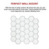 Tiles 3D Peel and Stick Wall Tile Hexagon White (30cm x 30cm x 10 sheets)