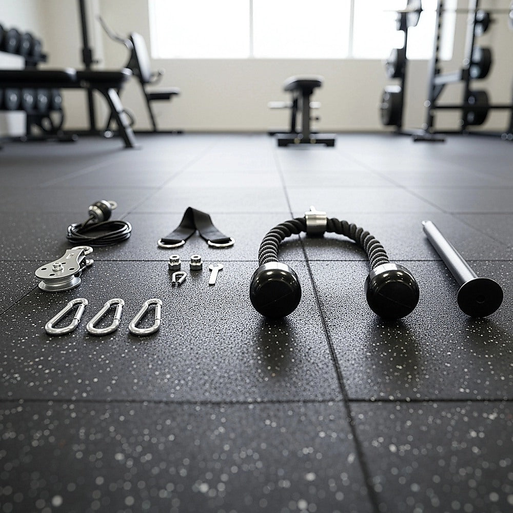 Pulley System Cable Attachment Pull Down Machine DIY Home Gym Workout Kit