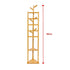 Clothes Coat Rack Garment Stand Shelf Wooden Tree Hanger Bag Hat Hook Holder