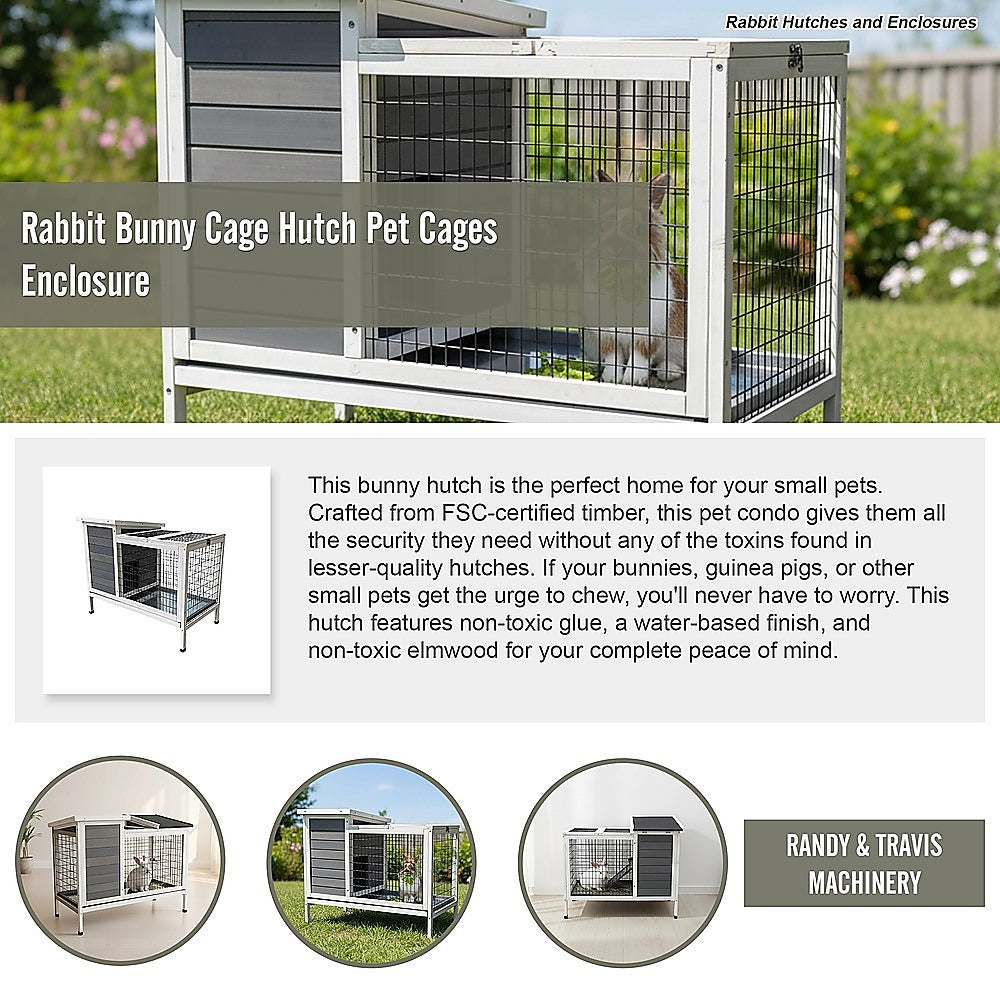 Rabbit Bunny Cage Hutch Pet Cages Enclosure