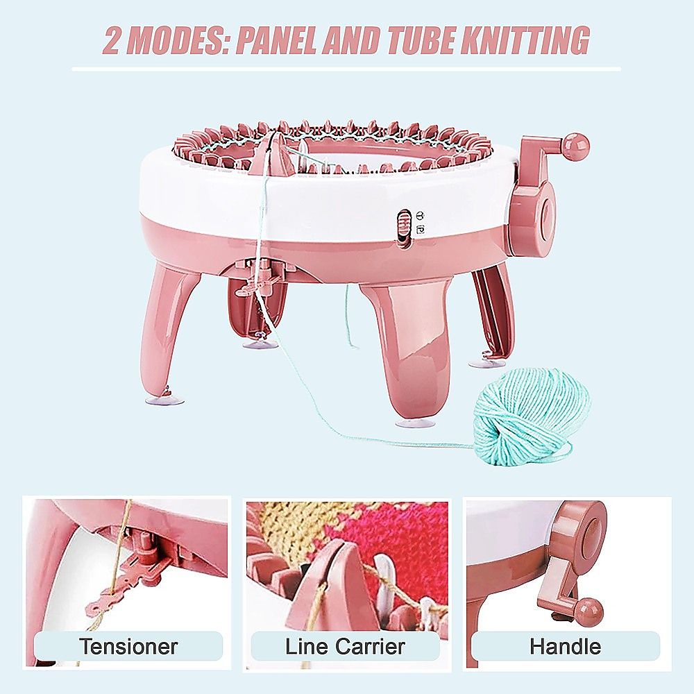 DIY Knitting Machine Smart Weaving Knit Rotating Kids Toy Scarf Sock Hat Gift