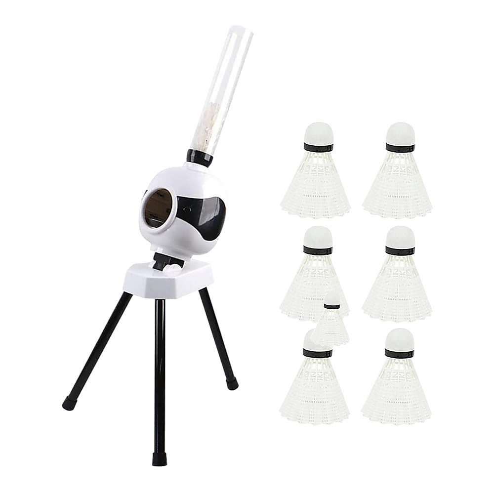 Randy and Travis Badminton Robot Automatic Launcher, 6 Shuttlecocks Incl