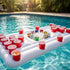 Big PVC Inflatable Beer Pong Raft Floating Pool Party Pong Game Table Lounge Toy