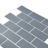Tiles 3D Peel and Stick Wall Tile Dark Grey 10 Sheets
