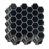 Tiles 3D Peel and Stick Wall Tile Hexagonal Mosaic Black 10 Sheets