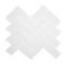 Tiles 3D Peel and Stick Wall Tile Herringbone White 10 Sheets