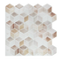 Tiles 3D Peel and Stick Wall Tile Shell Mosaic 10 Sheets