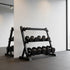 Dumbbell Rack Storage Stand Hex Weight Heavy Duty 3 Tier Wide Home Gym Fitness