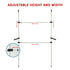 Heavy Duty Adjust Clothes Rail Storage Garment Shelf Hanging Display Stand Rack