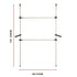 Heavy Duty Adjust Clothes Rail Storage Garment Shelf Hanging Display Stand Rack
