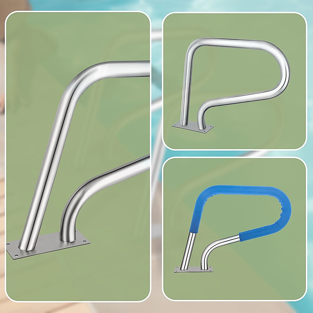 Swimming Pool Hand Rail Step Grab Rail 76.2x55.8cm with Drill Bit