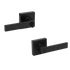 Door Handle Set Lever Privacy Function Square Black