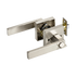 Door Handle Set Lever Privacy Function Square Satin Nickel