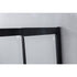 1400-1600mm Sliding Door Safety Glass Shower Screen Black By