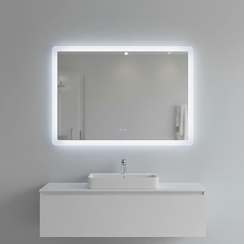 Della Francesca LED Bathroom Mirror 100x70cm Anti-Fog Dimmable Touch Wall Mirror