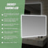 Della Francesca LED Bathroom Mirror 100x70cm Anti-Fog Dimmable Touch Wall Mirror