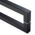 Entrance Door Pull Handle Matte Black 1500mm
