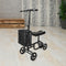 Foldable Knee Walker Scooter Crutch Alternative with Brakes & Storage Bag, 136kg